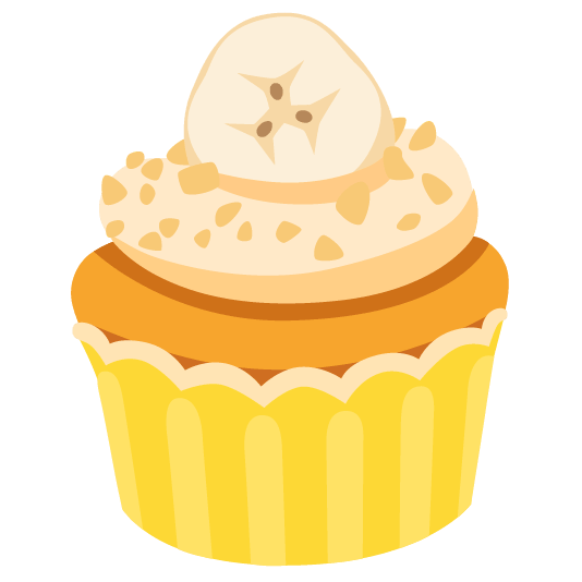banana cupcake