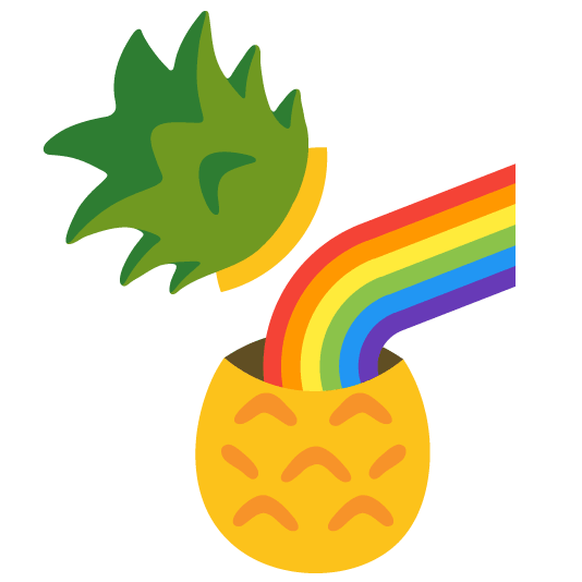 pineapple rainbow