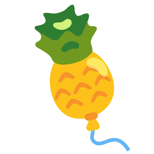 pineapple balloon