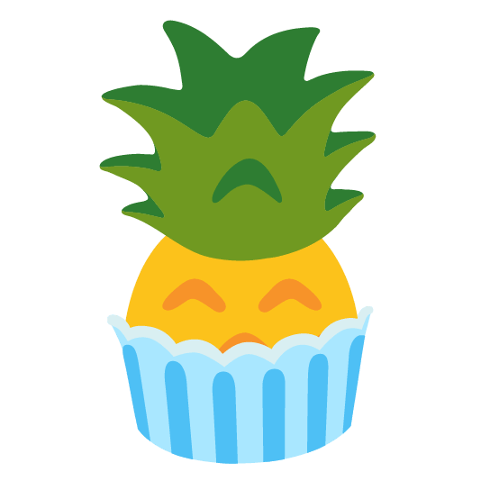 pineapple cupcake