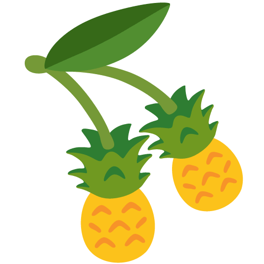 cherries pineapple