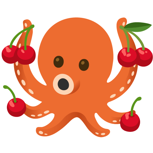 cherries octopus