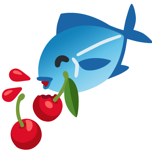 cherries fish