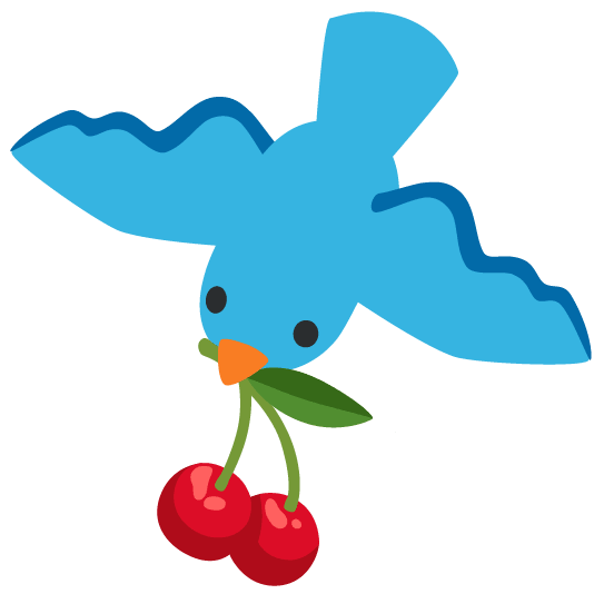 cherries bird