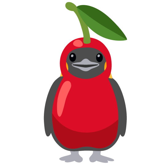 cherries penguin