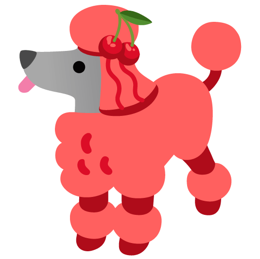 cherries poodle