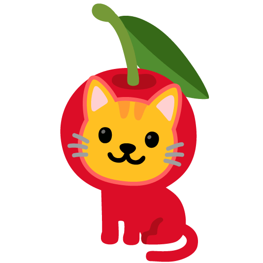 cherries cat