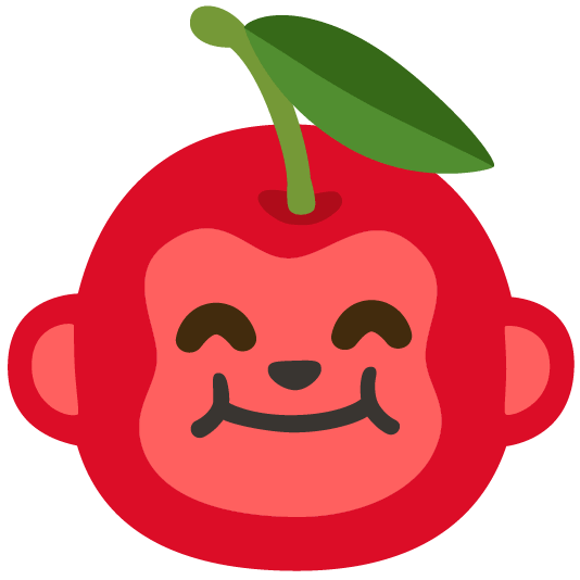 cherries monkey face