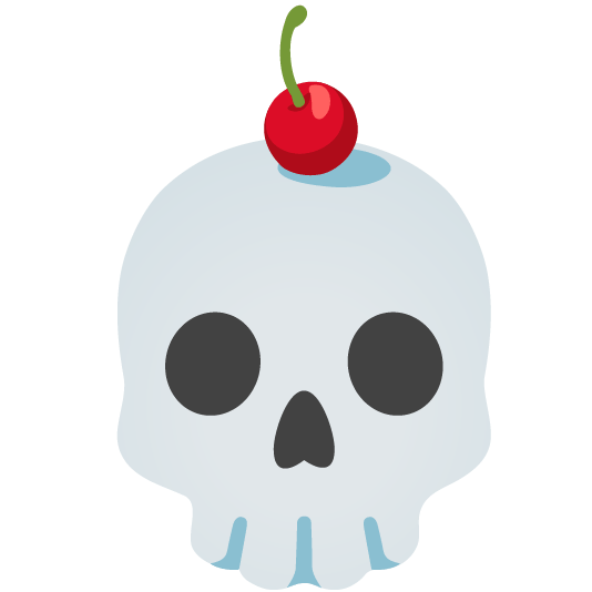 cherries skull