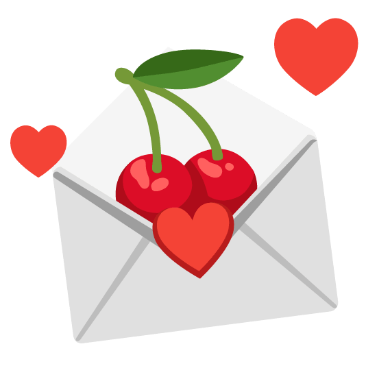 cherries love letter