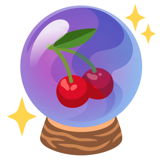 cherries crystal ball