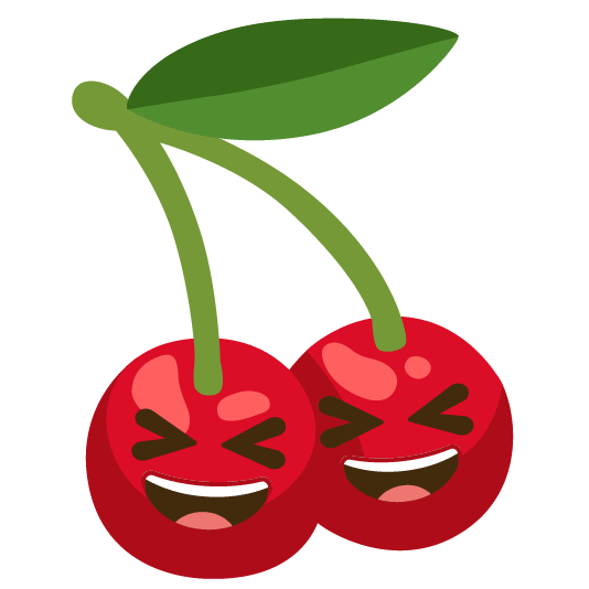 cherries laughing