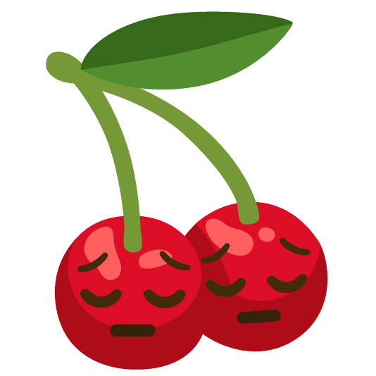 cherries pensive