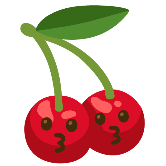 cherries kissing
