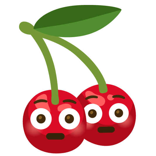 cherries flushed