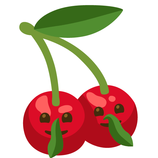 cherries shushing face