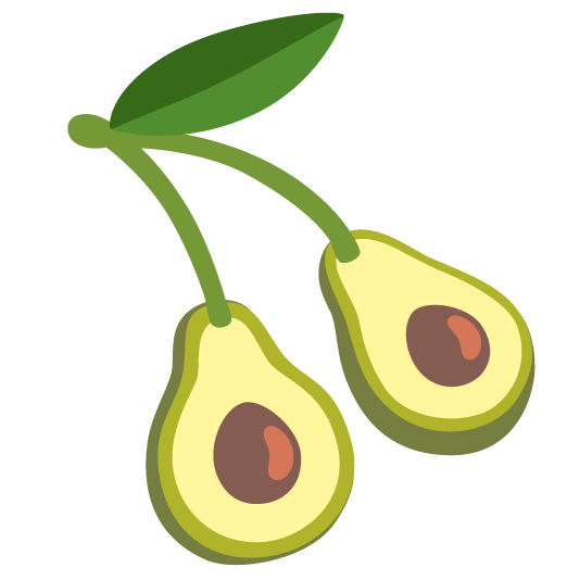 cherries avocado