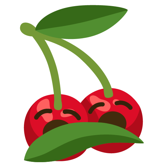 cherries yawning face