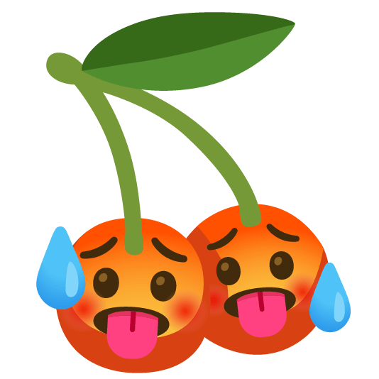 cherries hot face