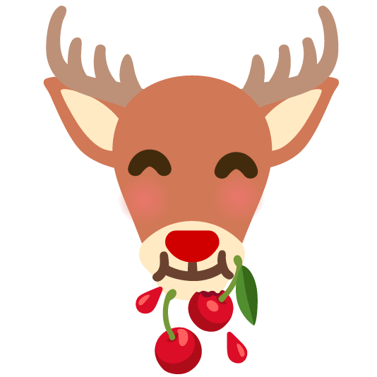 cherries deer