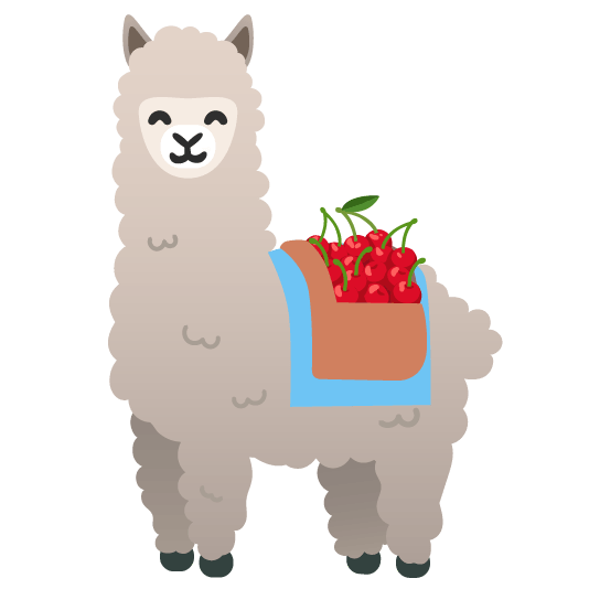 cherries llama