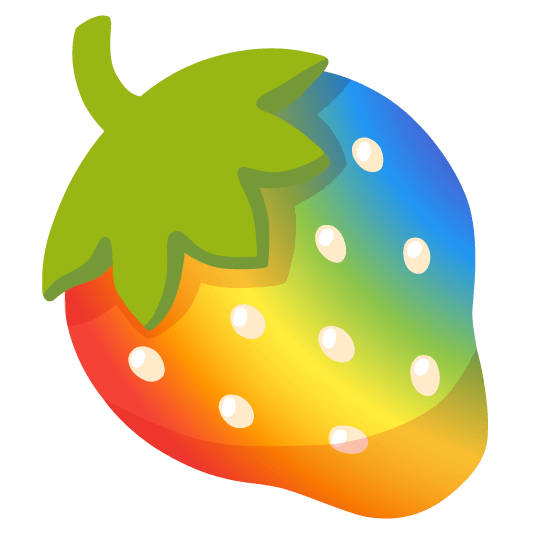strawberry rainbow