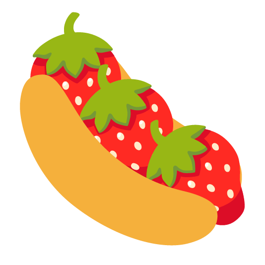 strawberry hotdog
