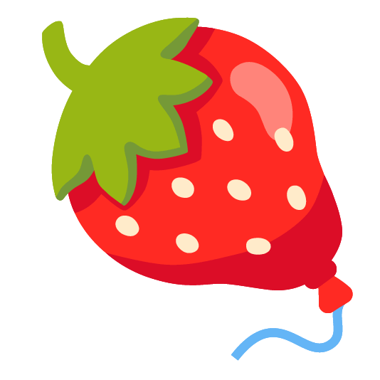 strawberry balloon
