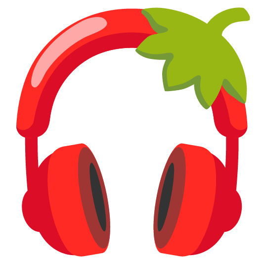 strawberry headphones
