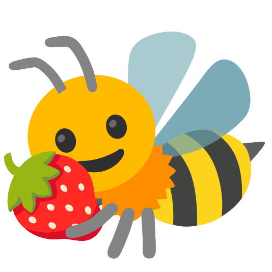 strawberry bee