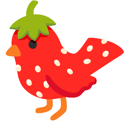 strawberry bird