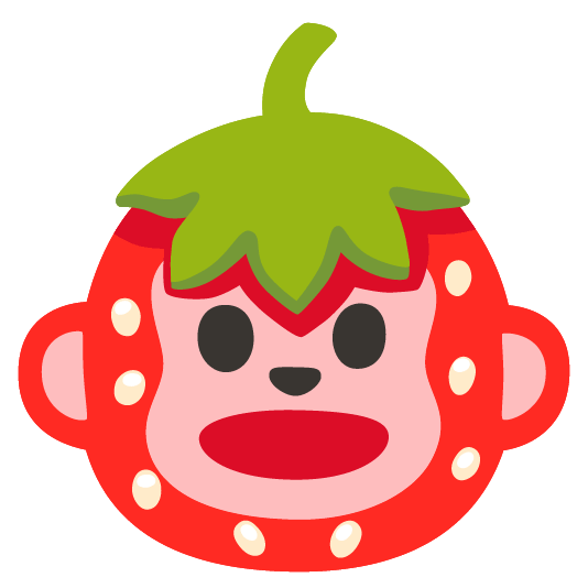 strawberry monkey face