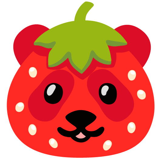 strawberry panda face