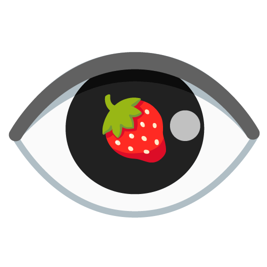 strawberry eye