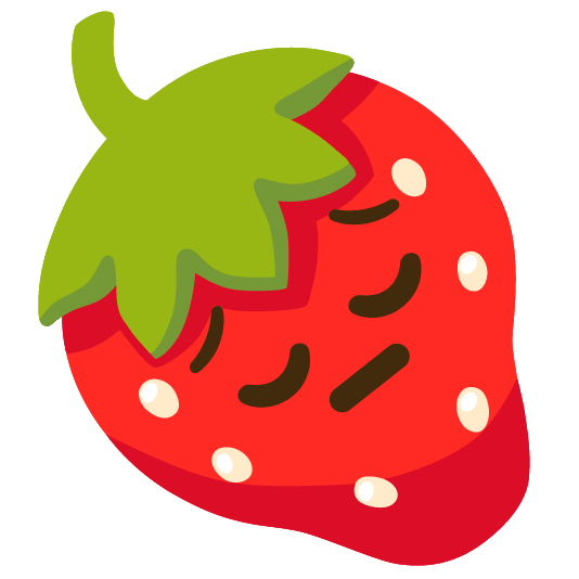 strawberry pensive