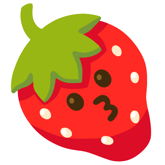 strawberry kissing