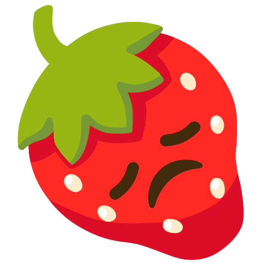 strawberry disappointed