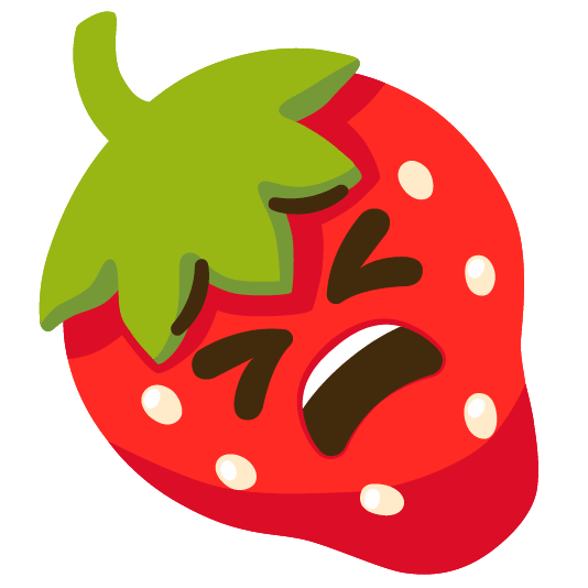 strawberry tired face