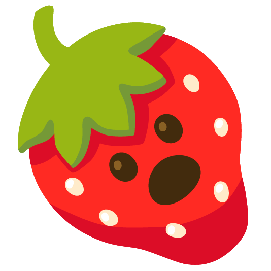 strawberry open mouth