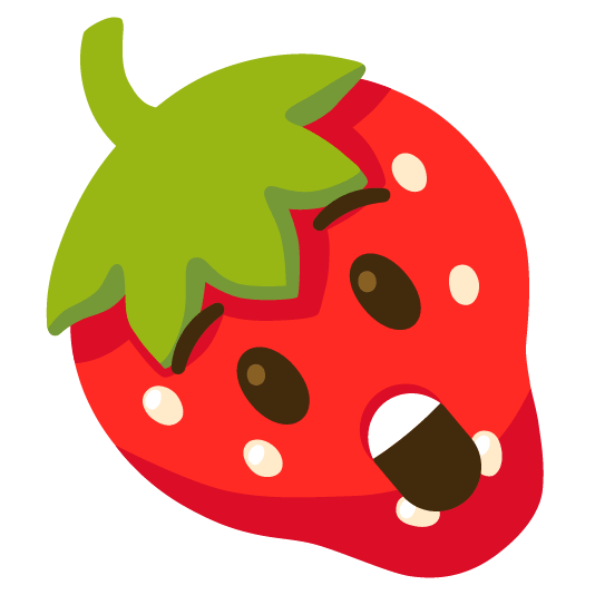 strawberry astonished