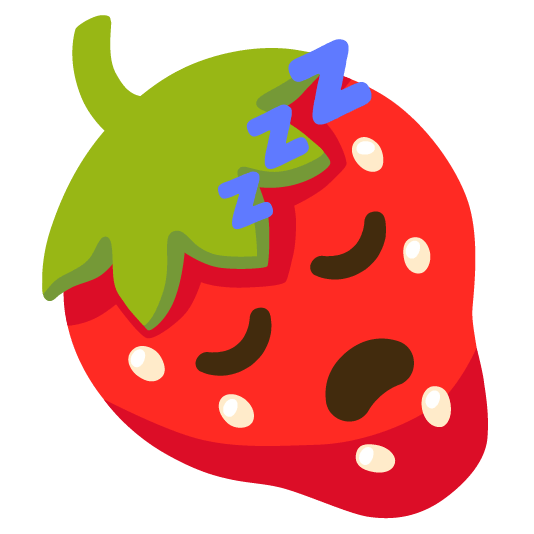 strawberry sleeping