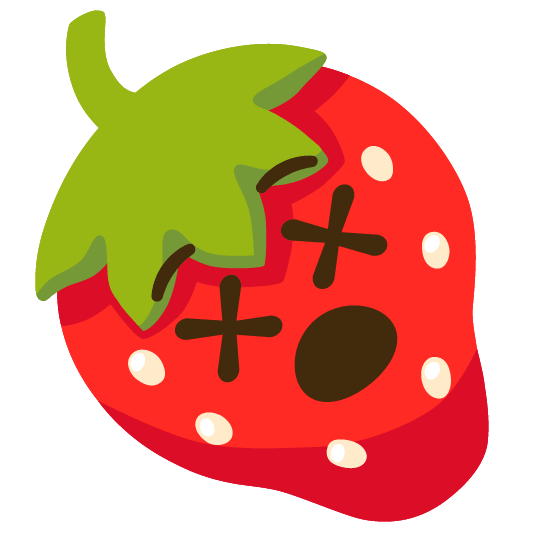strawberry dizzy face