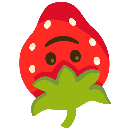 strawberry upside down face