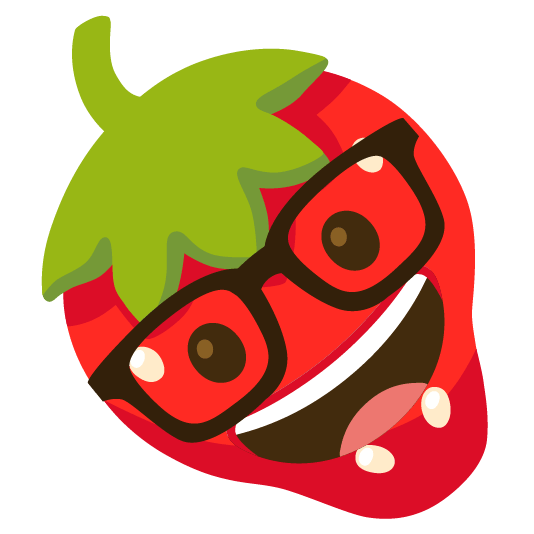 strawberry nerd face