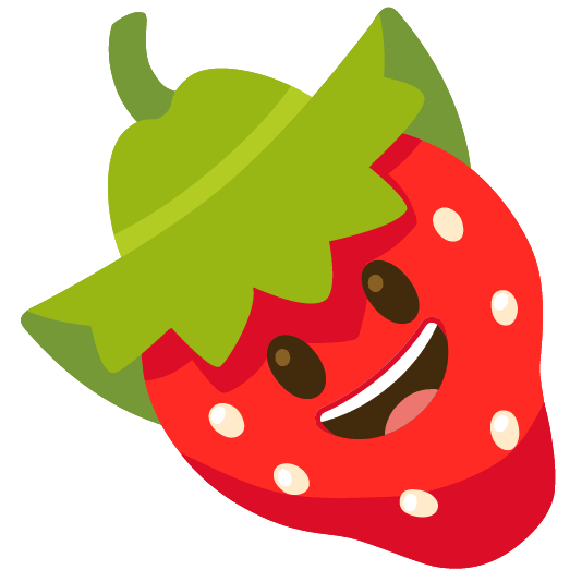 strawberry face with cowboy hat
