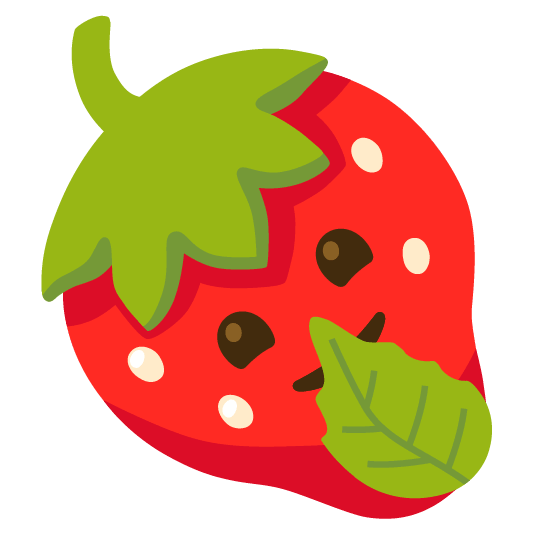 strawberry shushing face