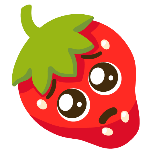 strawberry pleading face