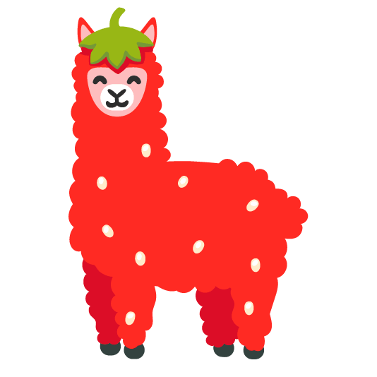 strawberry llama