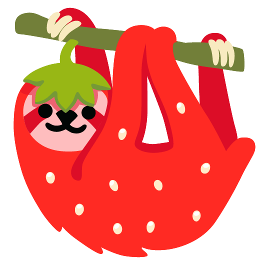 strawberry sloth