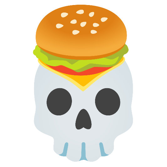 hamburger skull